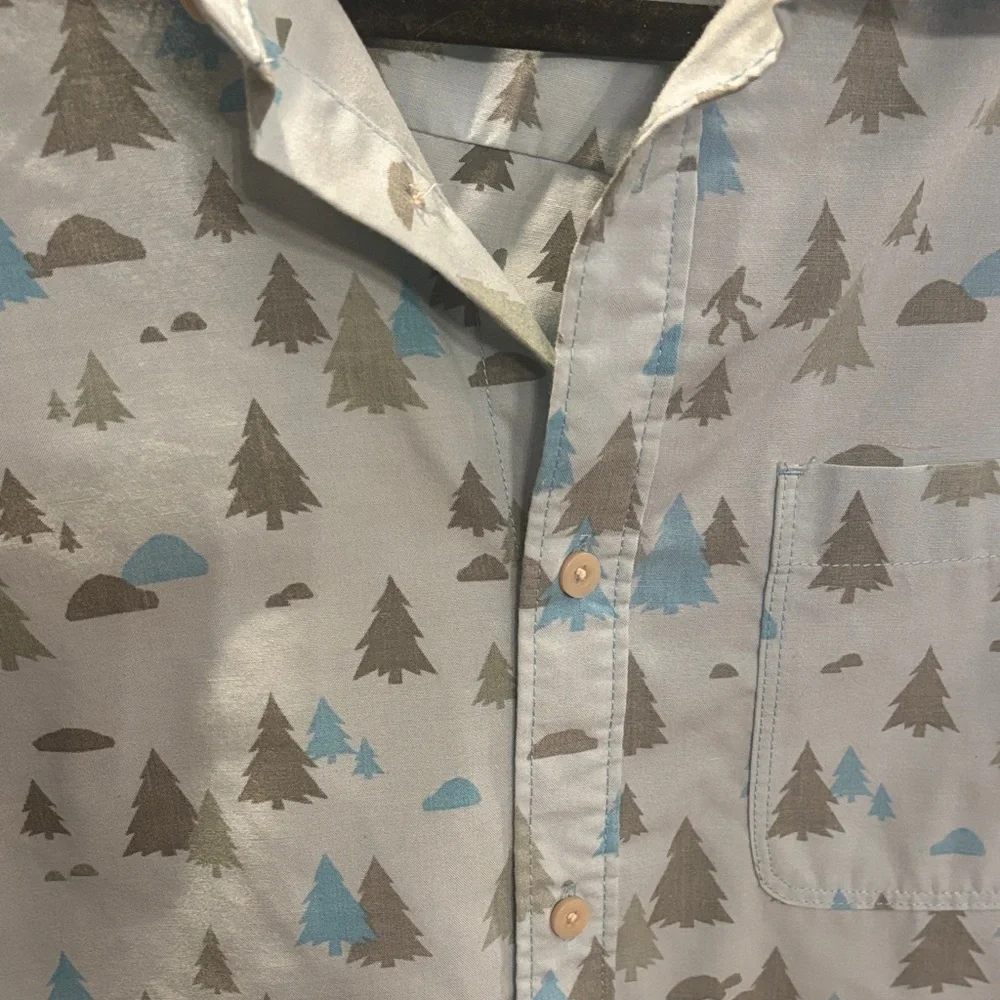 The NORTH FACE Pursuit Shirt Button Up Short Sleeve Sasquatch Large Mens